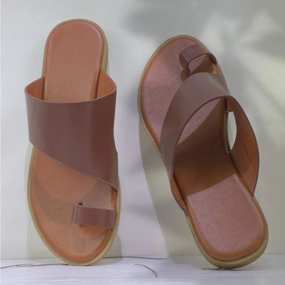 Toe Loop Flat Thong Sandals